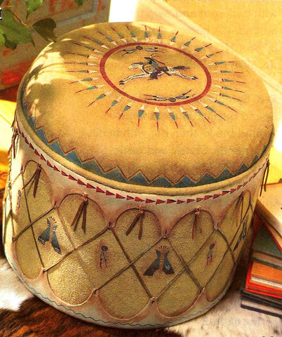 Straw Cayuse Tom Tom Hassock