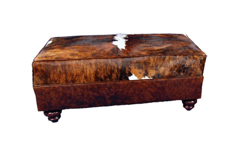 Cowhide Ottoman - 45" x 24"