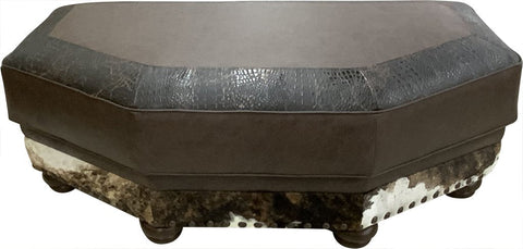 Split Rail Conversational Ottoman