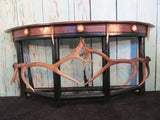 Demi Lune Oak & Antler Accents Sofa Table (ST-4)